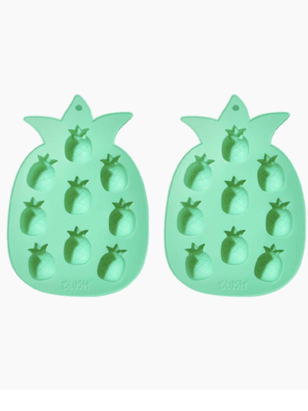 New Blush Pineapple Ice Tray - Mint Bundle of Two